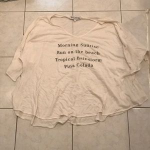 Wildfox oversized tee